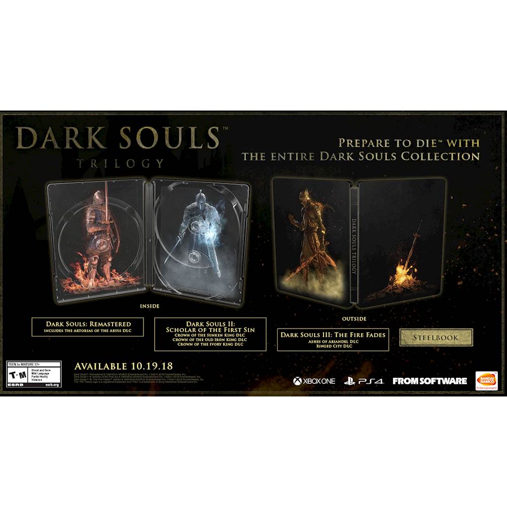 Dark Souls Trilogy (XBOX ONE) precio más barato: 24,07€