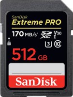SanDisk - Extreme PRO 512GB SDXC UHS-I Memory Card - Front_Zoom