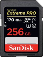 SanDisk - Extreme PRO 256GB SDXC UHS-I Memory Card - Front_Zoom