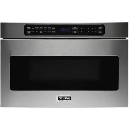 Front. Viking - 23.9" Trim Kit for Professional 5 Series VMOD5240SS Microwave - Stainless Steel.