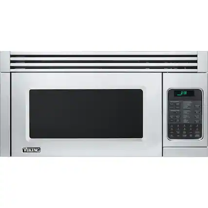 Front. Viking - 5 Series 1.1 Cu. Ft. Convection Over-the-Range Microwave with Sensor Cooking - Stainless Steel.