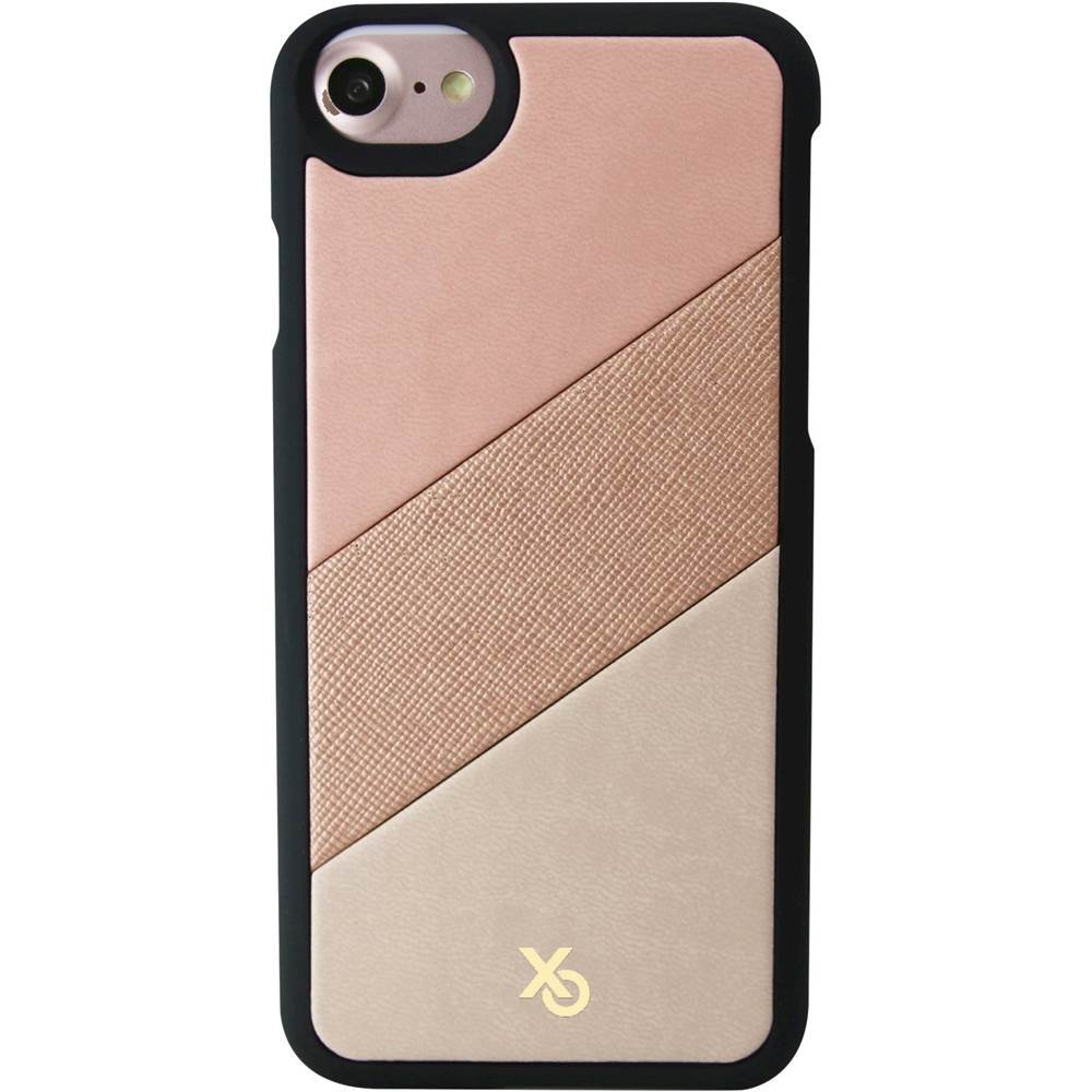 enamor triptych collection miami fab case for apple iphone 7 and 8 - pink/tan/taupe