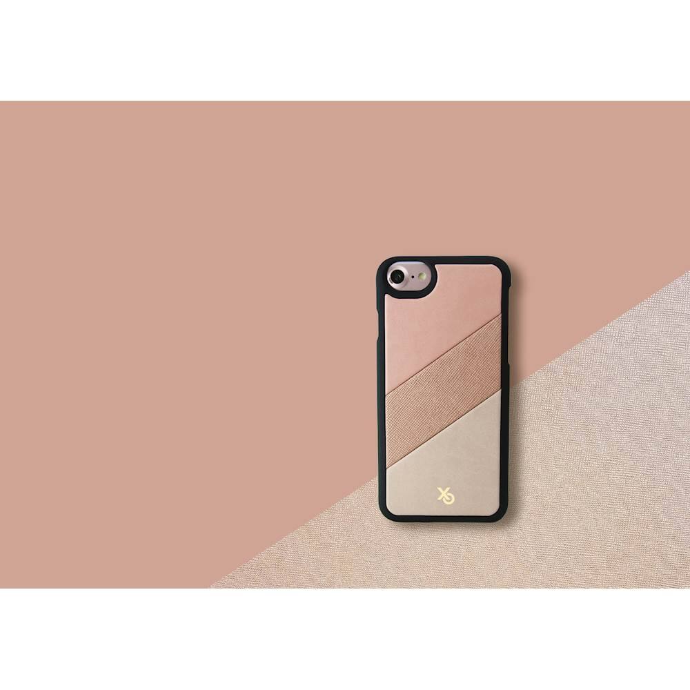 enamor triptych collection miami fab case for apple iphone 7 and 8 - pink/tan/taupe