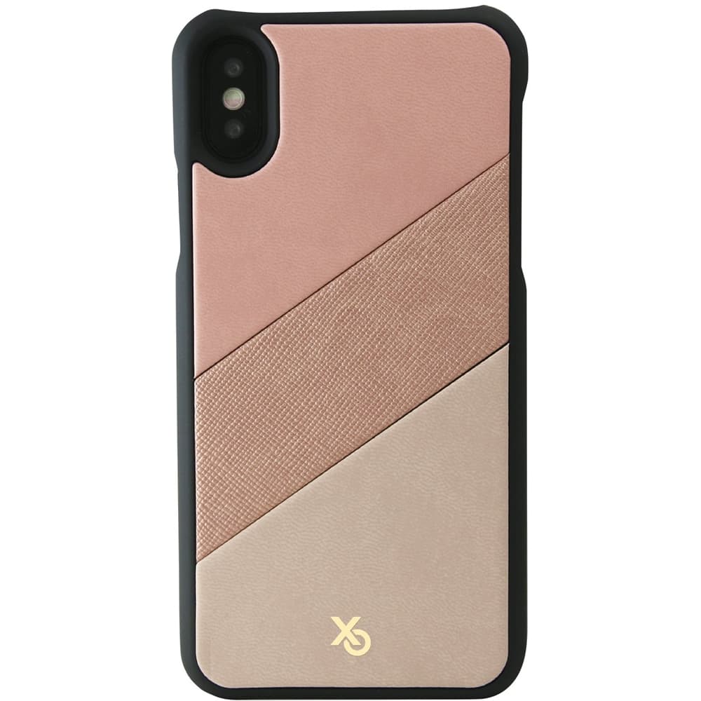 enamor triptych collection miami fab case for apple iphone x and xs - pink/tan/taupe enamor triptych collection miami fab case for apple iphone x and xs - pink/tan/taupe