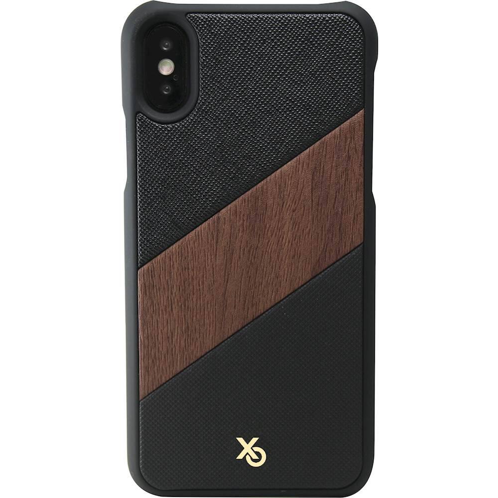 enamor triptych collection new york case for apple iphone x - black/brown