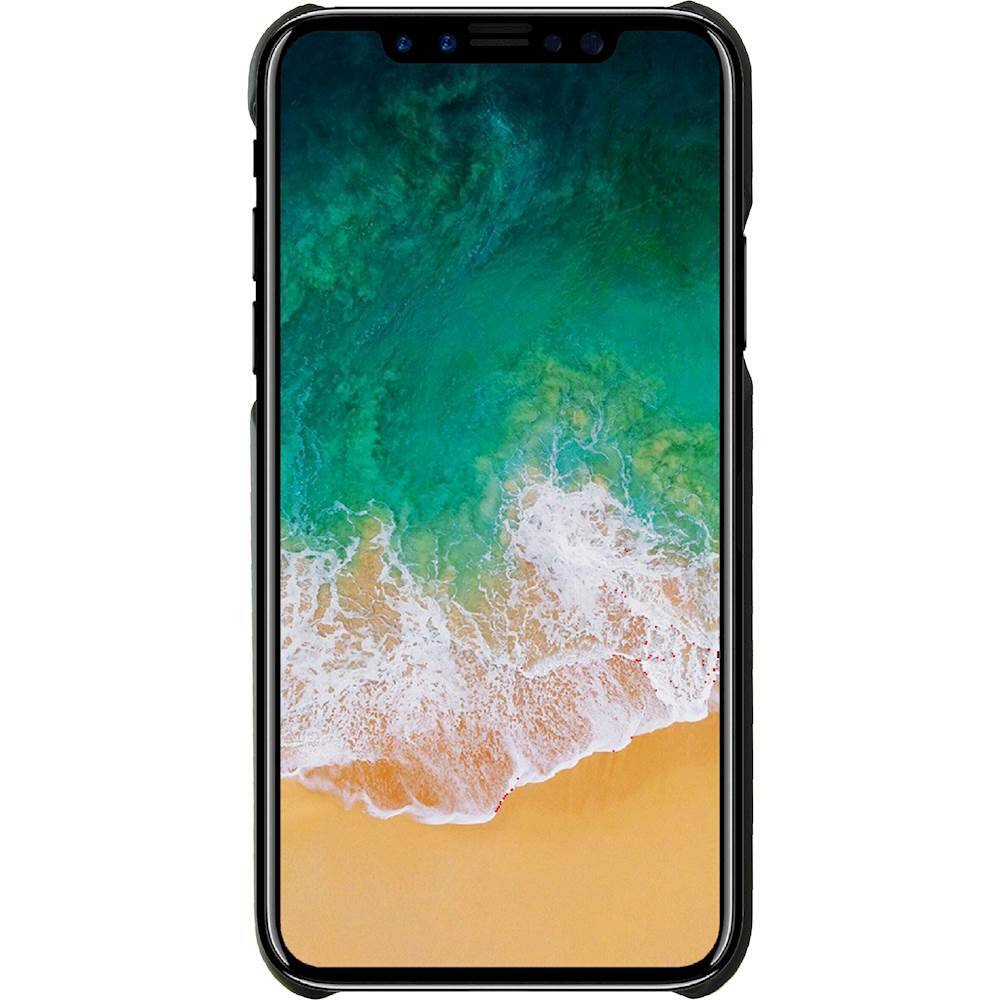 enamor triptych collection new york case for apple iphone x - black/brown enamor triptych collection new york case for apple iphone x - black/brown