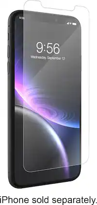 ZAGG - InvisibleShield Glass+ Screen Protector for Apple® iPhone® XR - Clear