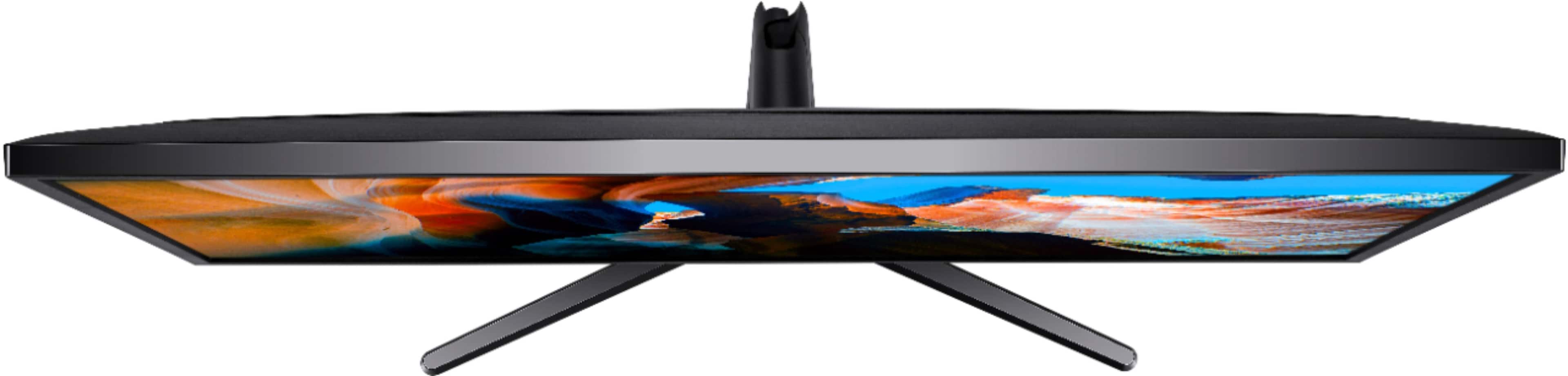 Alt View 11. Samsung - 32” ViewFinity UJ590 UHD Monitor - Dark Gray/Blue.