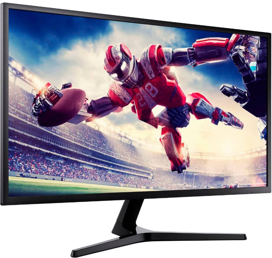 Alt View 16. Samsung - 32” ViewFinity UJ590 UHD Monitor - Dark Gray/Blue.