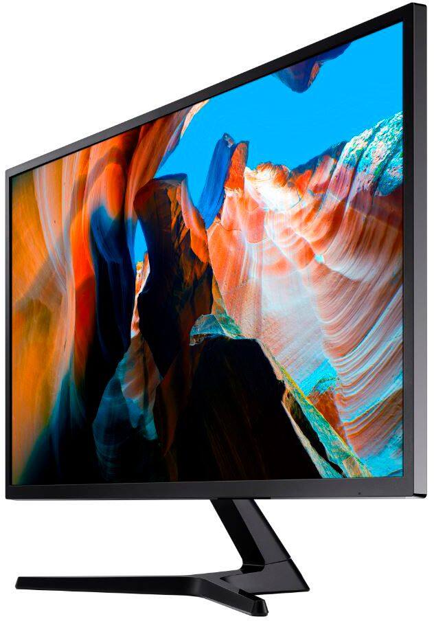 Alt View 18. Samsung - 32” ViewFinity UJ590 UHD Monitor - Dark Gray/Blue.