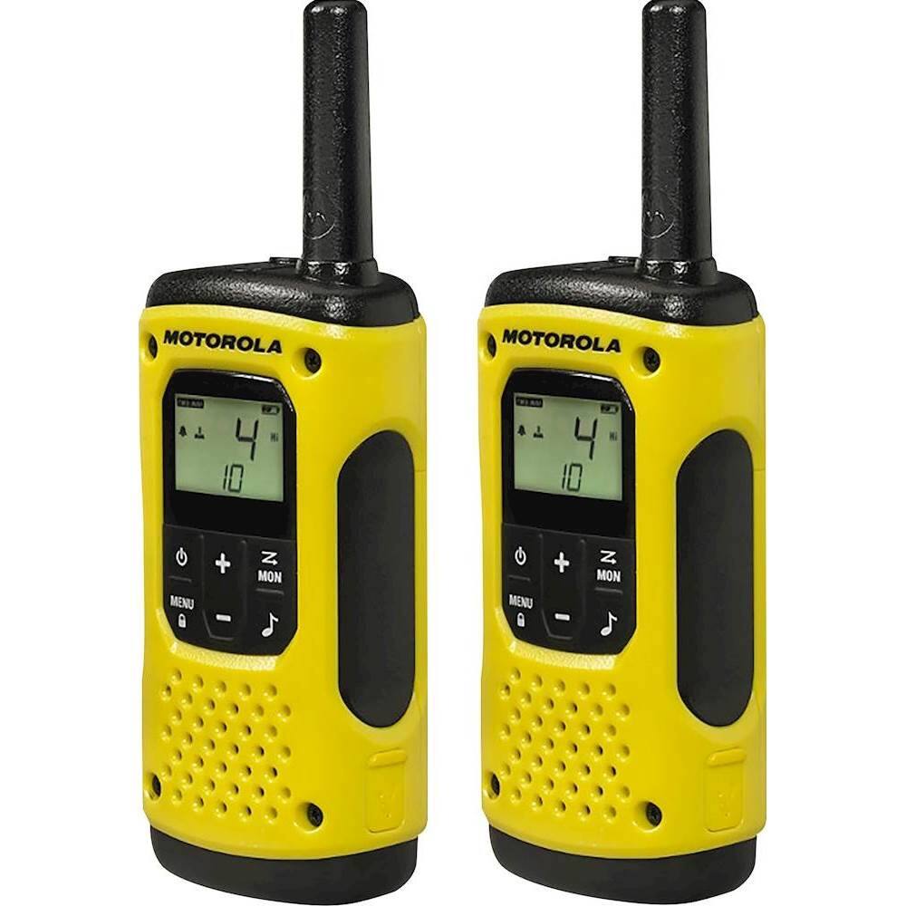 Left. Motorola - Talkabout 35-Mile, 22-Channel FRS/GMRS 2-Way Radios (Pair) - Yellow.