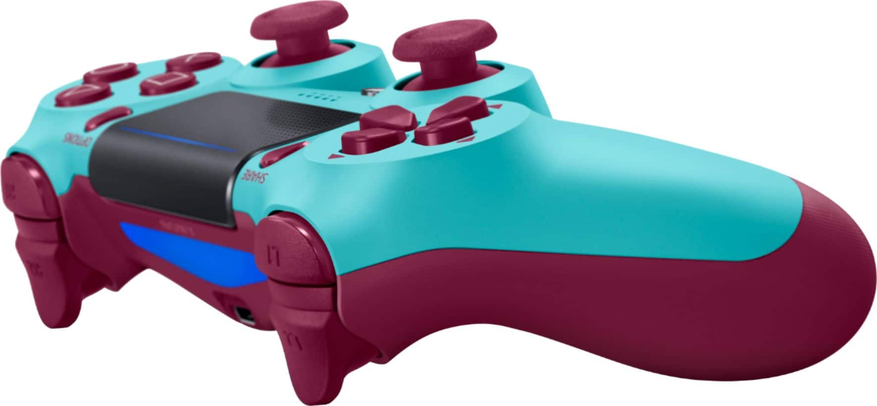 Alt View 11. Sony - DualShock 4 Wireless Controller for Sony PlayStation 4 - Berry Blue.