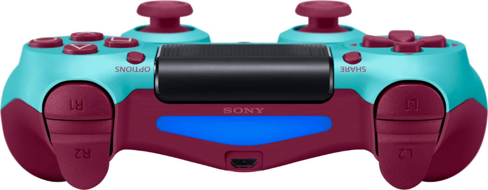 Alt View 12. Sony - DualShock 4 Wireless Controller for Sony PlayStation 4 - Berry Blue.