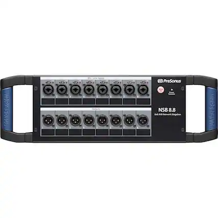 Front. PreSonus - NSB 8.8 Networked Stage Box - Black.