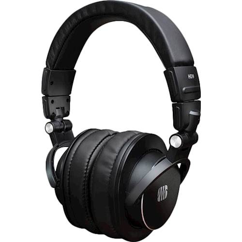 Left View: PreSonus - HD9 Over-the-Ear Headphones - Black
