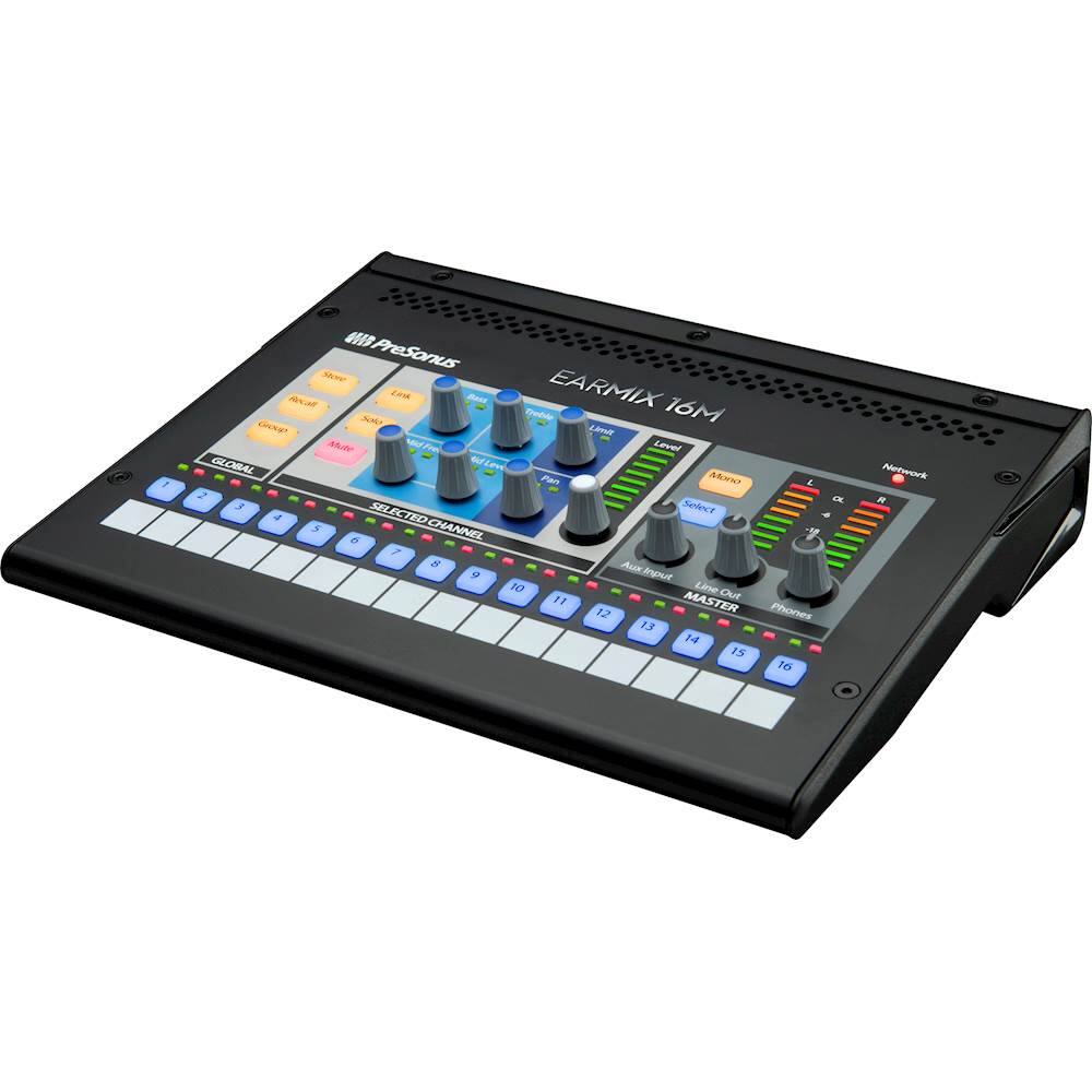 Left. PreSonus - EarMix 16M AVB-Networked Monitor Mixer - Black.