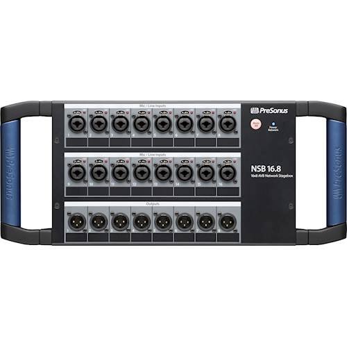 Front. PreSonus - NSB 16.8 AVB-Networked Stage Box - Black.