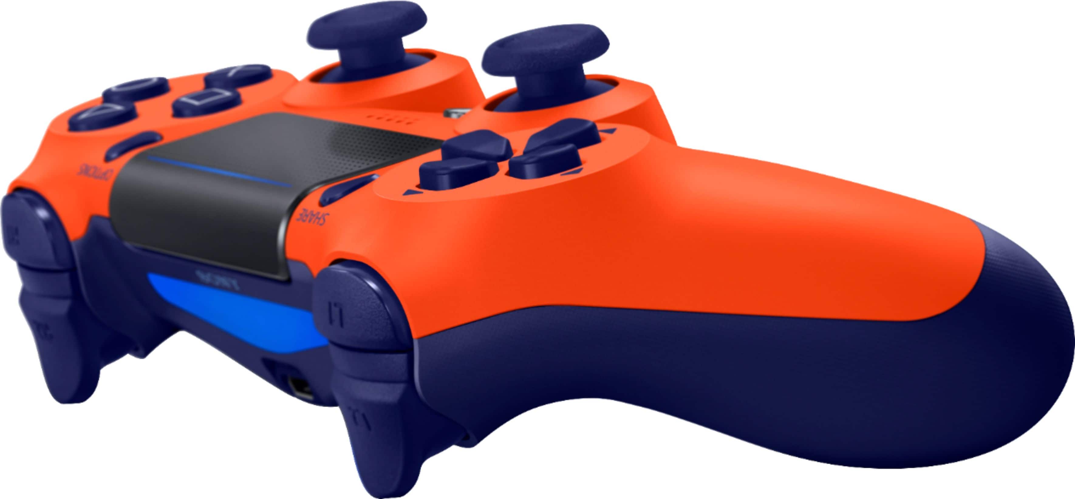 Alt View 11. Sony - DualShock 4 Wireless Controller for Sony PlayStation 4 - Sunset Orange.