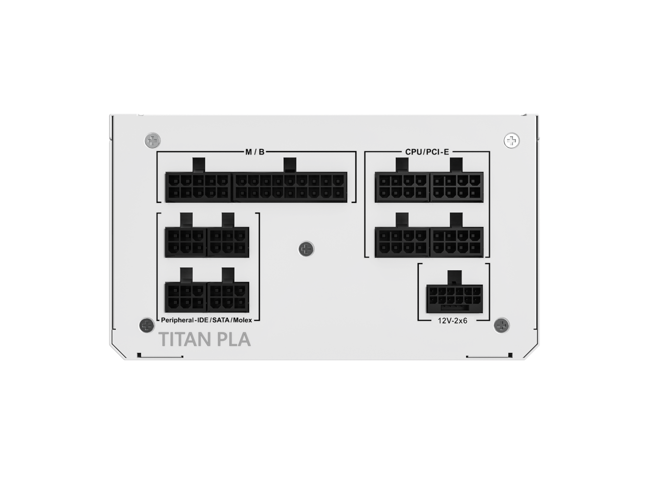 M/B  
CPU/PCI-E  
Peripheral-IDE/SATA/Molex  
12V-2x6  

TITAN PLA
