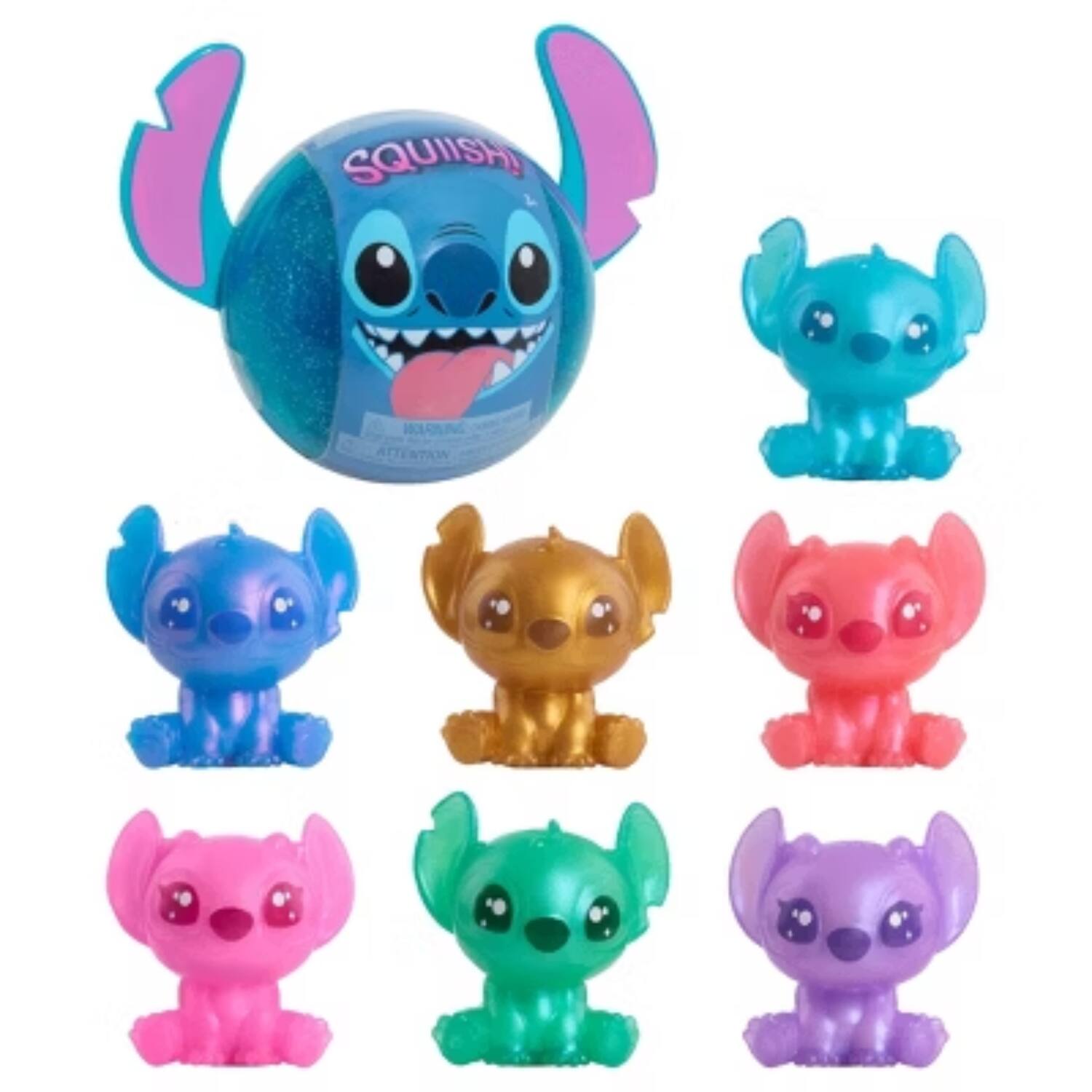 Angle. Disney - Disney's Lilo & Stitch Squish-a-Stitch Collectible Capsule (1 pc).
