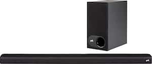 Polk Audio - 2.1-Channel Soundbar System with 5-1/4" Wireless Subwoofer - Black - Front_Zoom