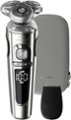Left Zoom. Philips Norelco - S9000 Prestige Electric Shaver - Light Brushed Chrome.