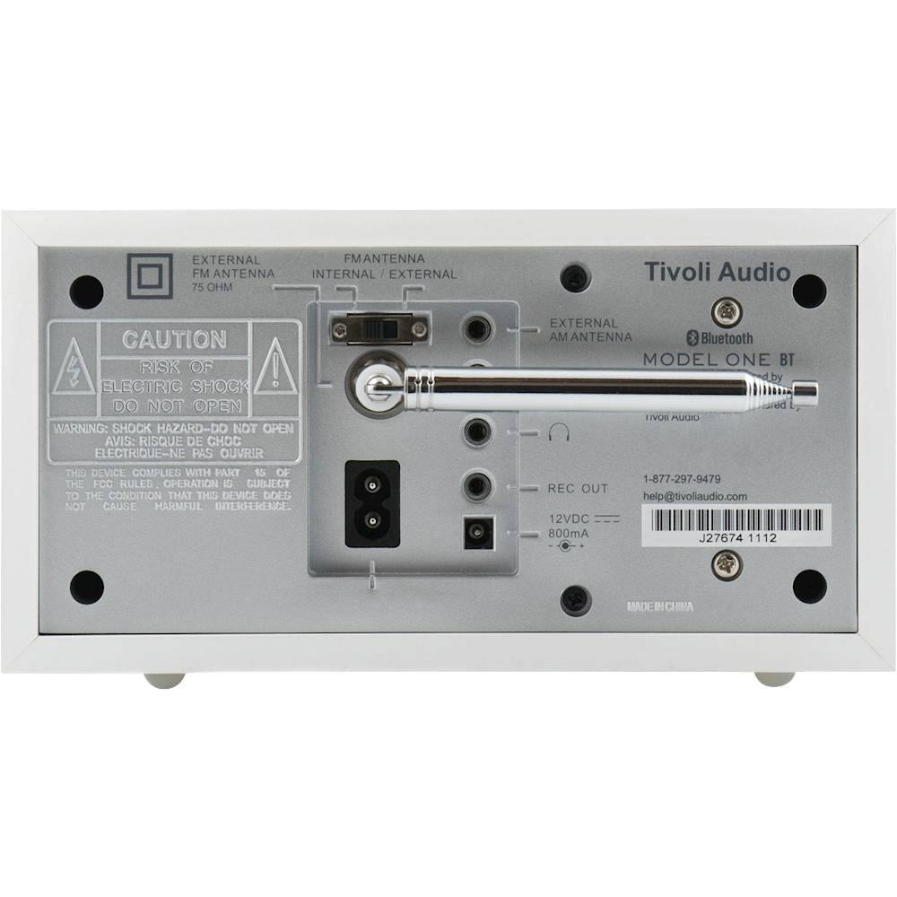 Alt View 12. Tivoli Audio - Bluetooth AM/FM Table Radio - White/Silver.