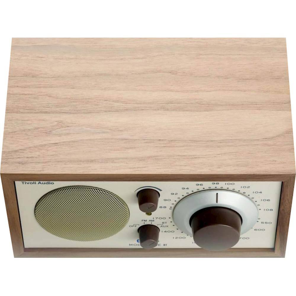 Alt View 11. Tivoli Audio - Model One Bluetooth Shelf Speaker with Wood Finish - Walnut/Beige.