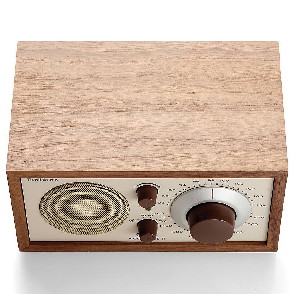 Alt View 13. Tivoli Audio - Model One Bluetooth Shelf Speaker with Wood Finish - Walnut/Beige.