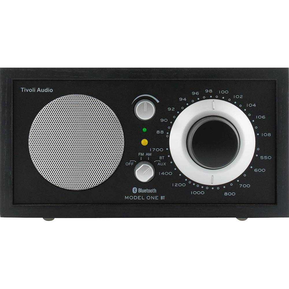 Midler malm Jeg er stolt Tivoli Audio Bluetooth AM/FM Table Radio Black Ash/Black Silver M1BTBBS -  Best Buy