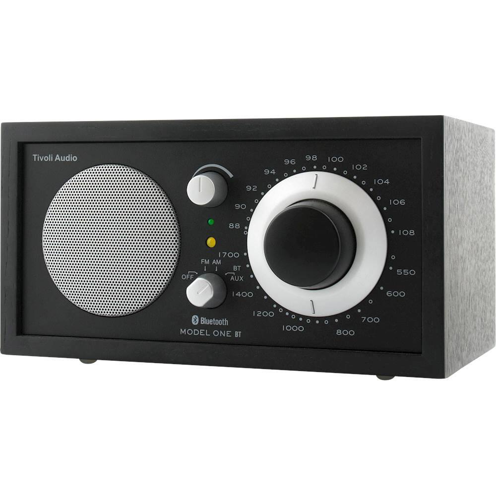 Left. Tivoli Audio - Bluetooth AM/FM Table Radio - Black Ash/Black Silver.