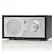 Angle. Tivoli Audio - Model One Bluetooth Shelf Speaker with Wood Finish - Black Ash/Silver.