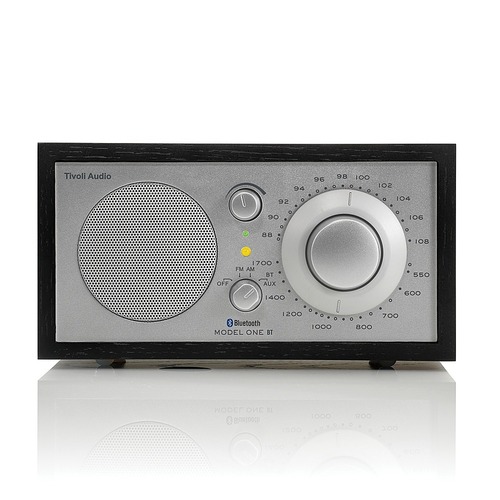 Tivoli Audio - Model One Bluetooth Shelf Speaker with Wood Finish - Black Ash/Silver