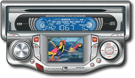 Front Standard. Dual - 55W x 4 CD Deck with 2.5" TFT LCD Monitor - Gray/Silver.