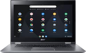 Acer - Spin 15 2-in-1 15.6" Touch-Screen Chromebook - Intel Pentium - 4GB Memory - 32GB eMMC Flash Memory - Sparkly Silver - Front_Zoom