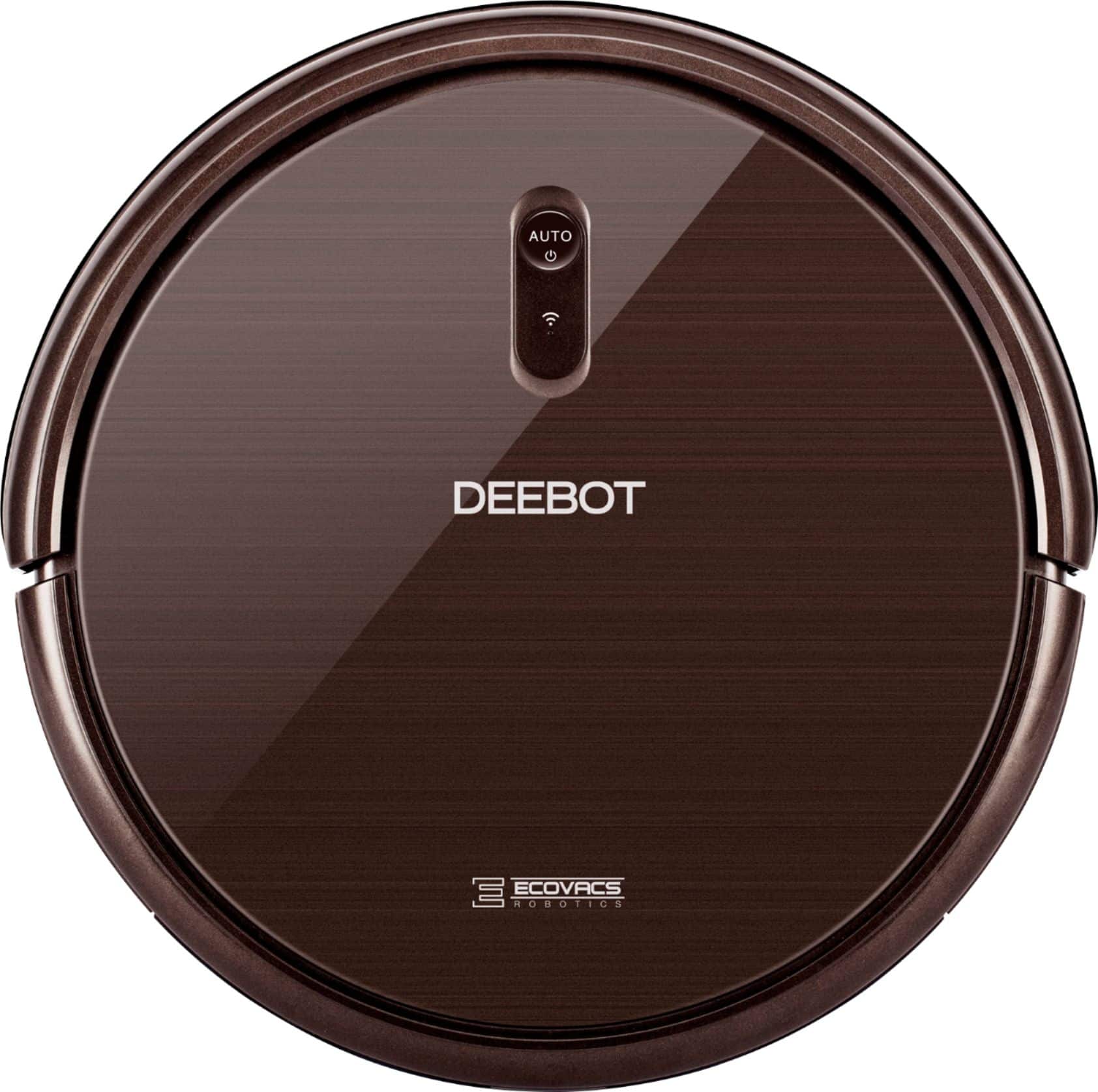 Front. ECOVACS Robotics - DEEBOT N79SE Wi-Fi Connected Robot Vacuum - Espresso.