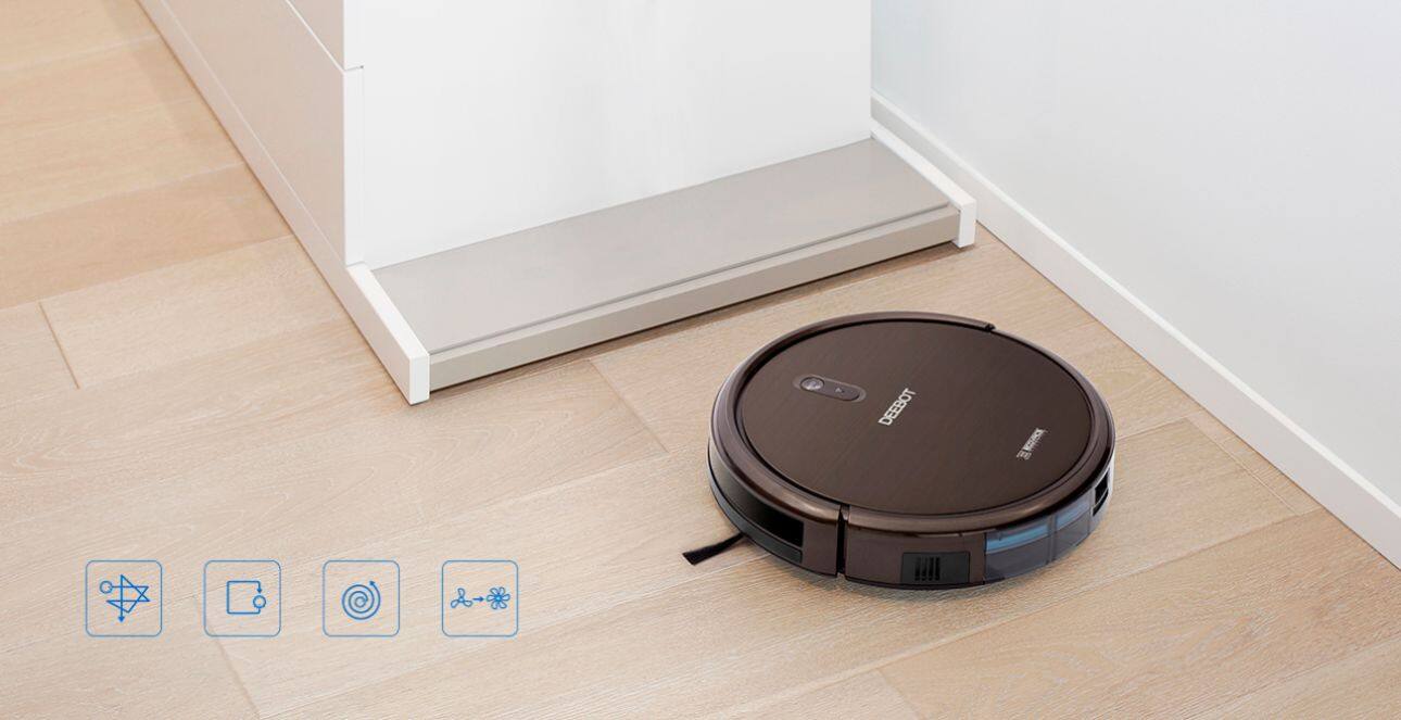 Alt View 11. ECOVACS Robotics - DEEBOT N79SE Wi-Fi Connected Robot Vacuum - Espresso.