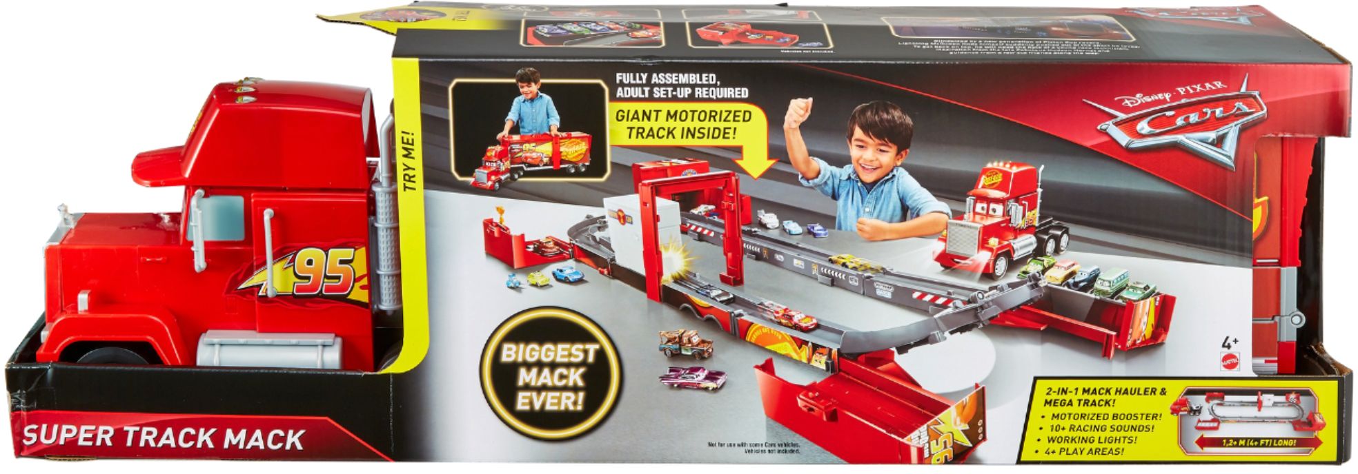 Best Buy: Disney Pixar Cars Super Track Mack Playset Red FPK72