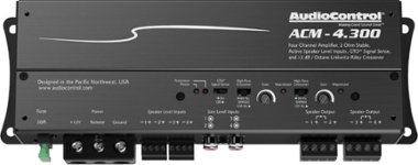 AudioControl - 300W 4-Channel Class D Micro Amplifier - Black - Front_Zoom