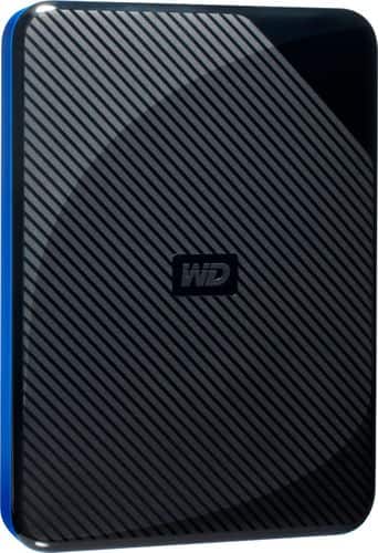 WD - 2TB Game Drive for PS4 External USB 3.0 Portable Hard Drive - Black/Blue