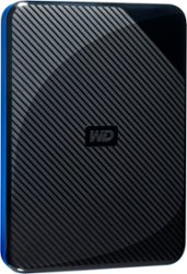 WD - Game Drive for PS4 2TB External USB 3.0 Portable Hard Drive - Black/Blue - Angle_Zoom