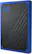 Alt View 17. WD - My Passport Go 500GB External USB 3.0 Portable SSD - Black With Cobalt Trim.