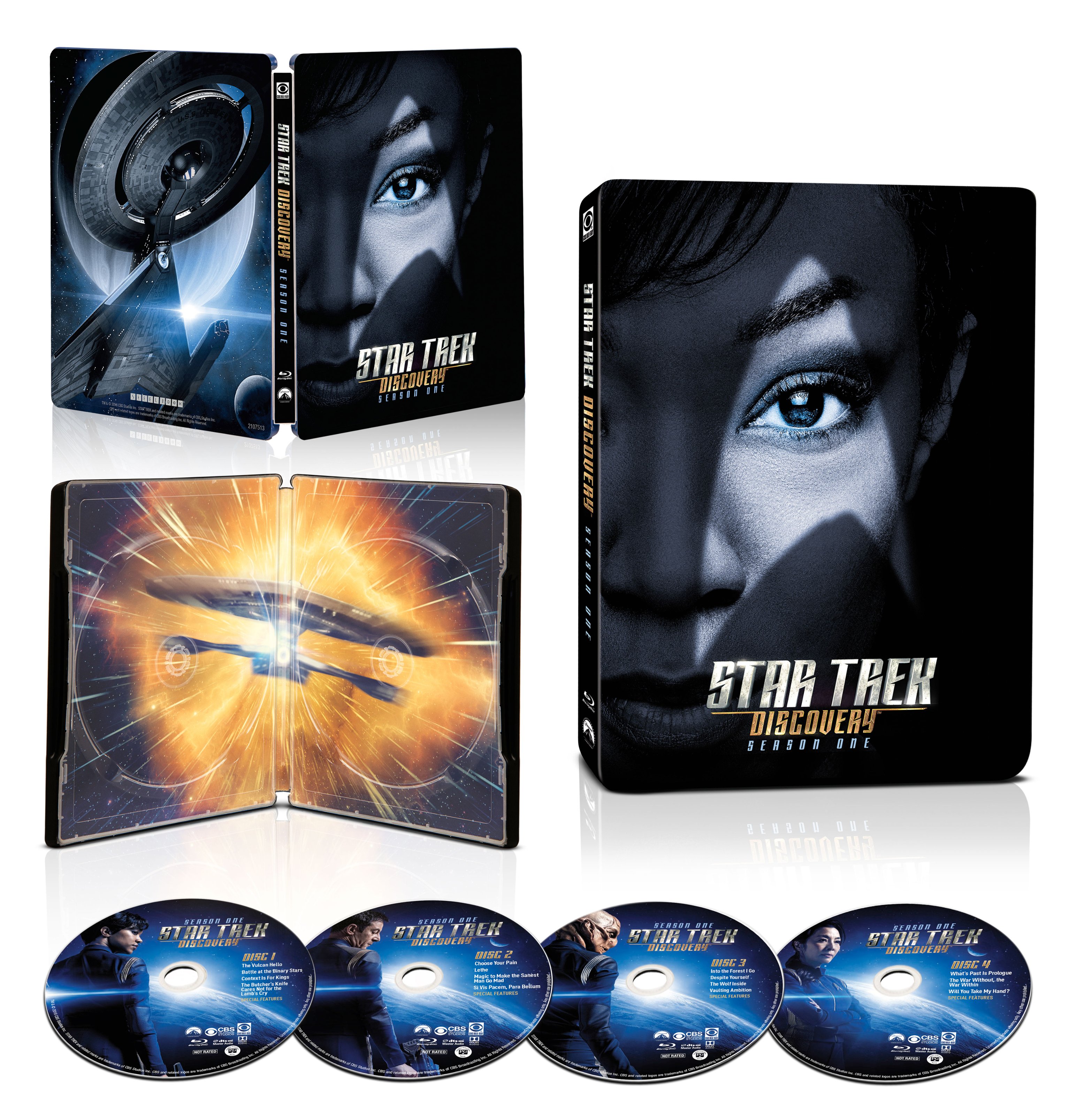 Star Trek Discovery Season One Steelbook Blu Ray Best Buy