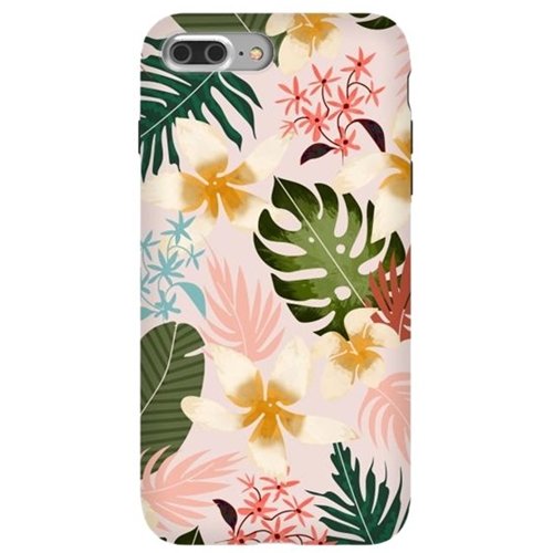 strongfit designers tropical soul by uma prabhakar gokhale case for apple iphone 7 plus - pink/green/beige
