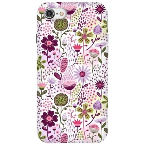 strongfit designers celebration floral by portia monberg case for apple iphone 7 - white/red/green