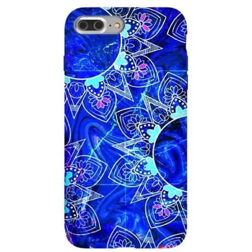 strongfit designers marble and mandalas by rossy villarreal case for apple iphone 7 plus - blue strongfit designers marble and mandalas by rossy villarreal case for apple iphone 7 plus - blue