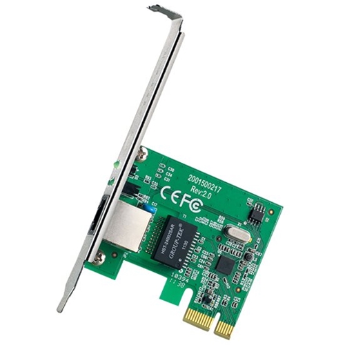 Best Buy: TP-Link 10/100/1000 PCI Express Network Card Green TG-3468