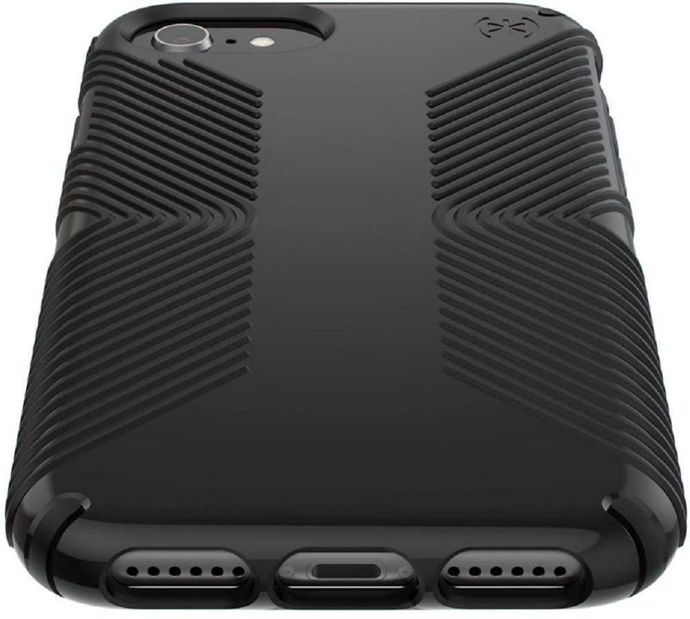 presidio glossy grip case for apple iphone 6s, 7 and 8 - black