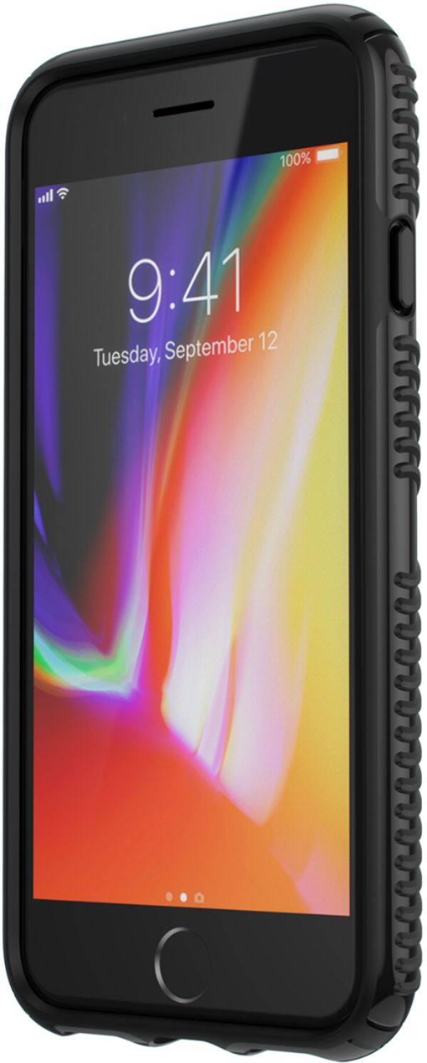 Alt View 2. Speck - Presidio GLOSSY GRIP Case for Apple® iPhone® 6s, 7 and 8 - Black.