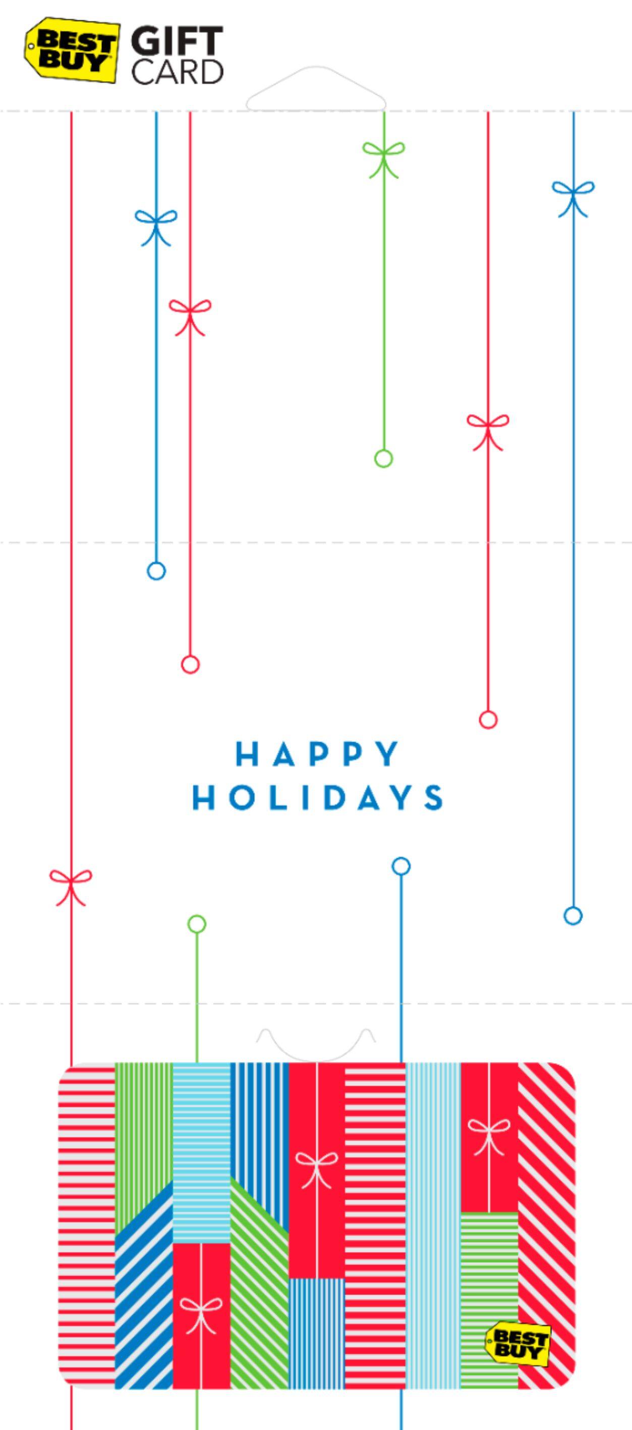 Front. Best Buy® - $100 Holiday Bows Gift Card.